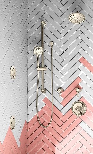 Miniatura 3 de Moen TS1422NL Mosaico Mosaico redondo de dos funciones cuerpo aerosol, válvula requerida, níquel pulido