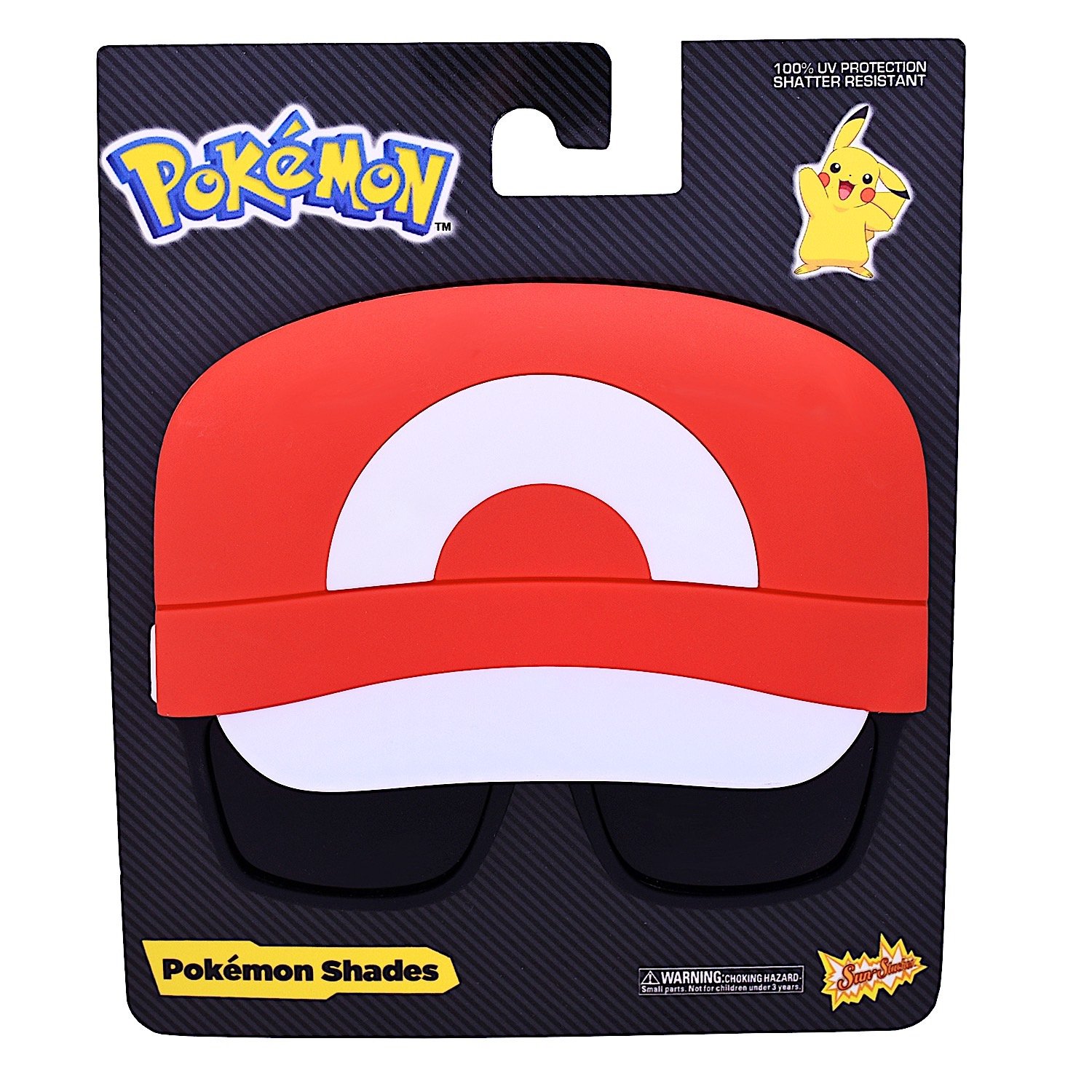 Sun-Staches Pokémon Ash Sunglasses | Costume Accessory | UV400 | One Size Fits Most