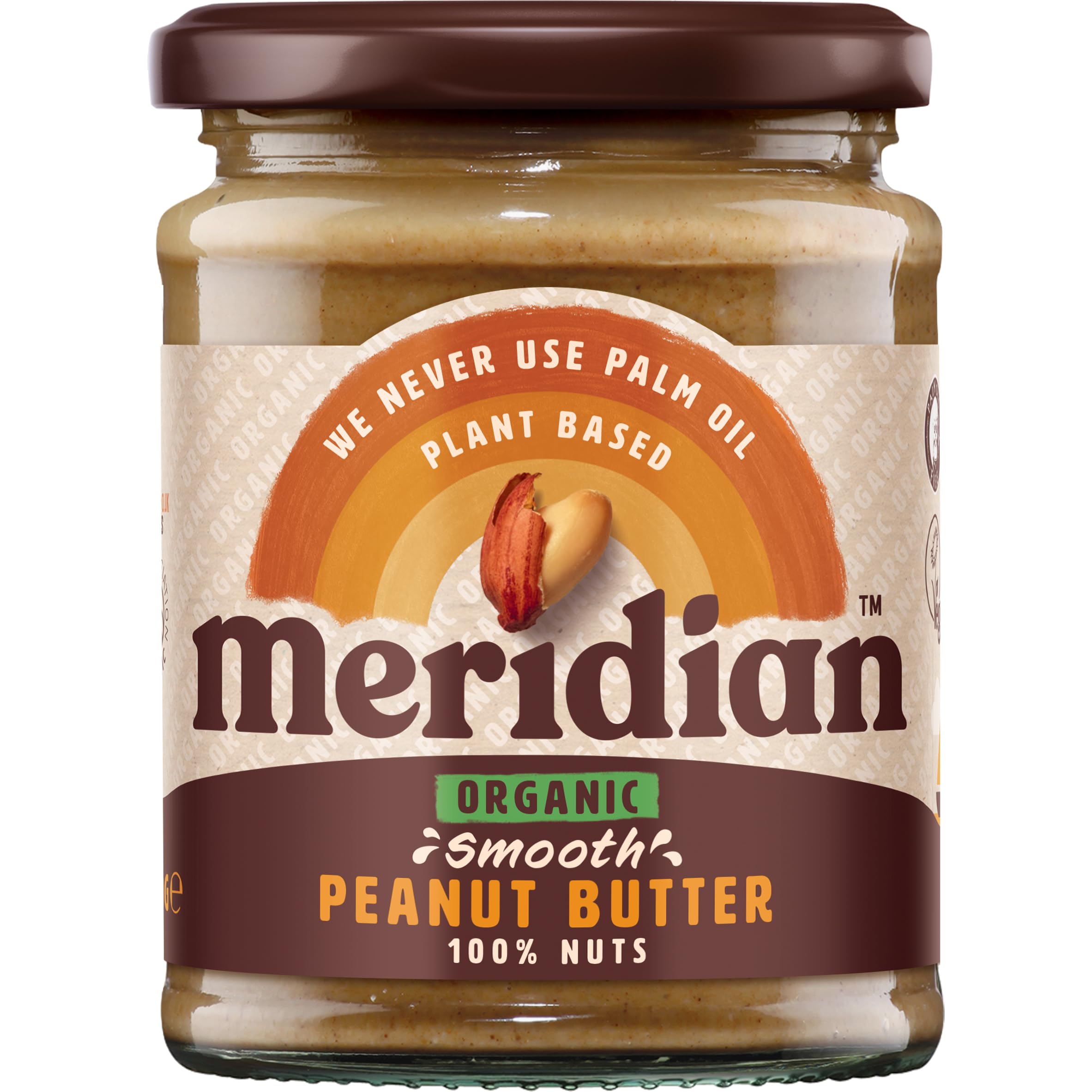 Meridian Foods Organic Peanut masło Smooth (6 x 280 g)