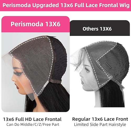 Miniatura 6 de Pelucas de cabello humano ondulado de densidad 180 con encaje frontal transparente HD de 13 x 6 pulgadas, línea de cabello de color natural con