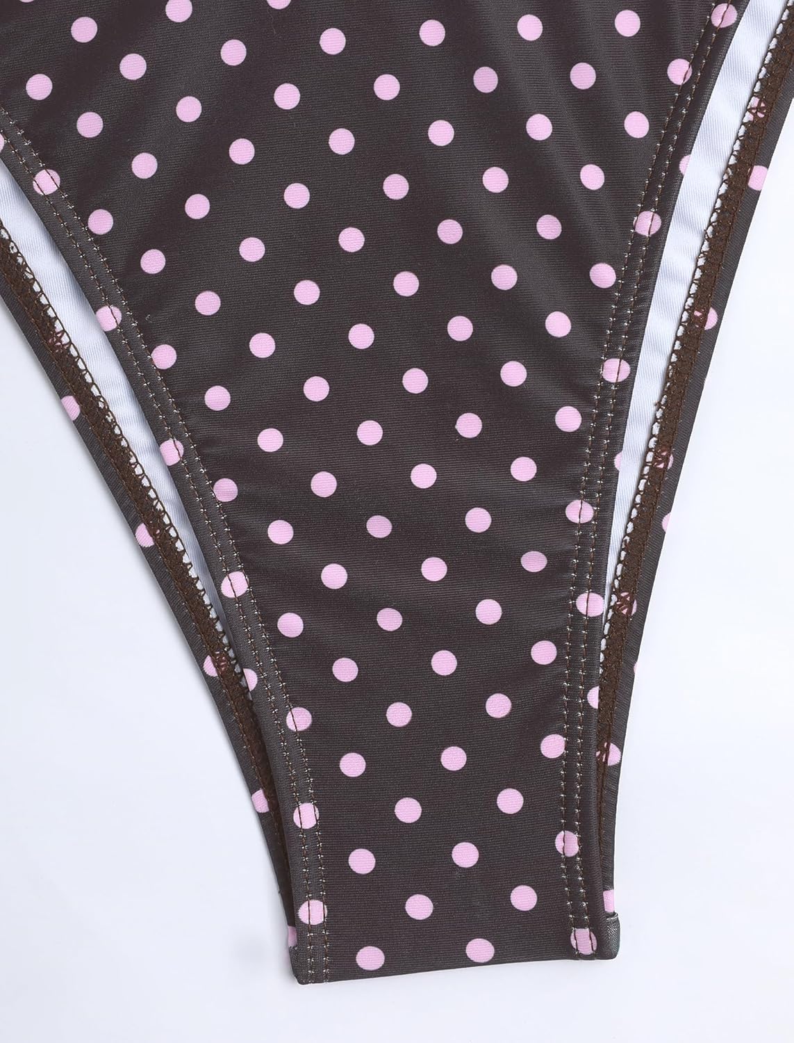 ZAFUL Women's Gingham Ruched Bowknot Decor Cinched Back Tankini Set Tummy Control 2 Piece Bikini Swimsuits - Image 7