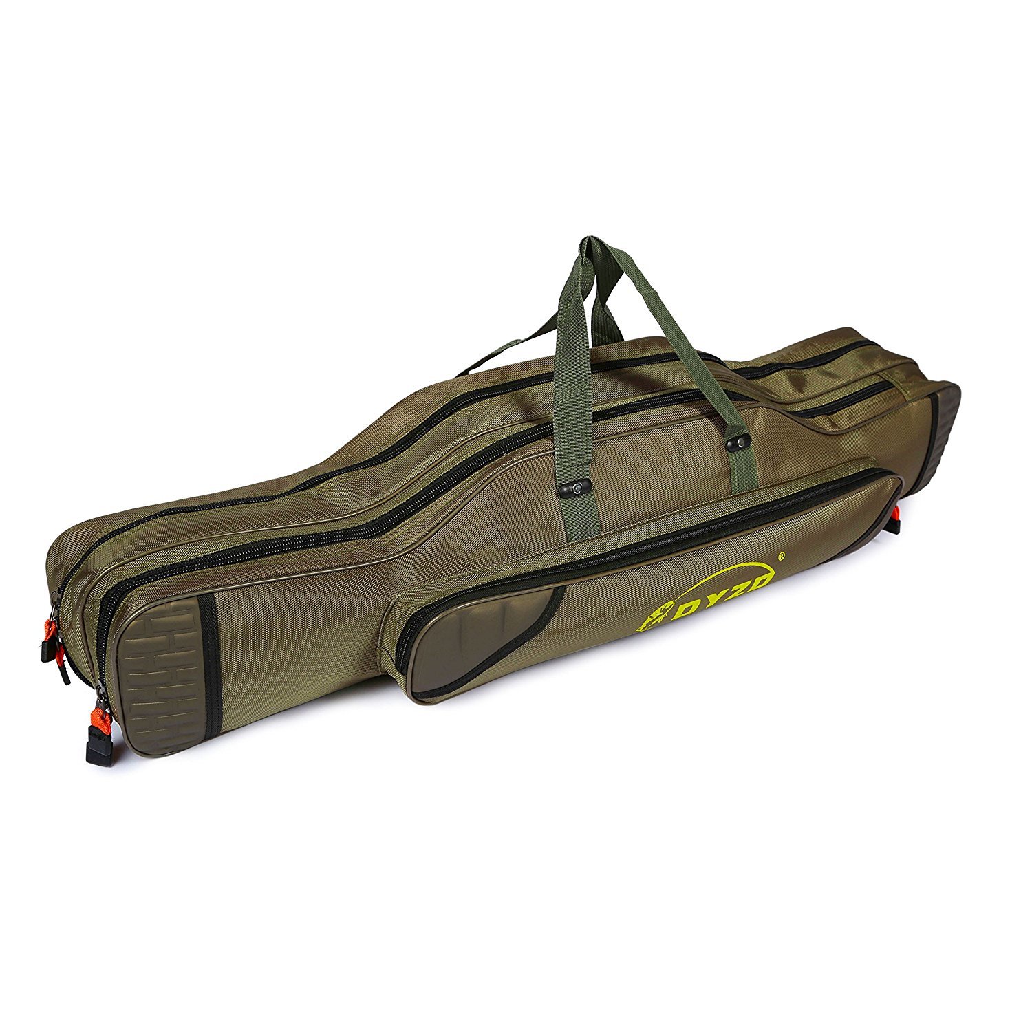 TentHome Portable Fishing Rod Carrier - Pole Tools Storage Bag Reel Case Organizer - Gear Tackle (100cm, 2 layers)