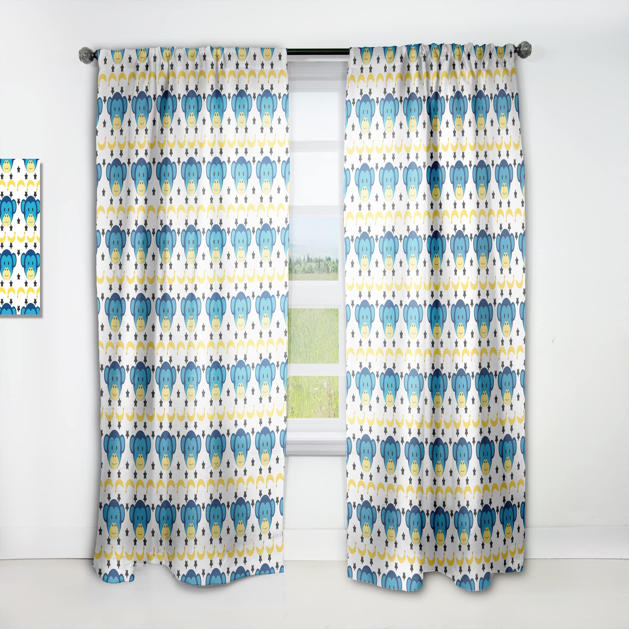 Rideaux tropicaux DesignQ pour transformer votre salon en une oasis exotique et élégante