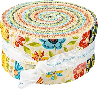 Stoff-Paket Here Comes The Sun - 42 Bunte Quadrate - Sandy Gervais Design