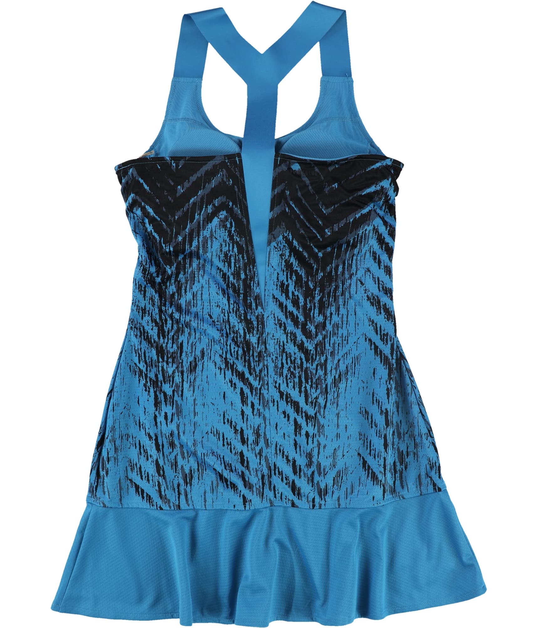 adidas Women's Prime Blue Y-Dress Tennis Dress, Sonic Aqua, Small