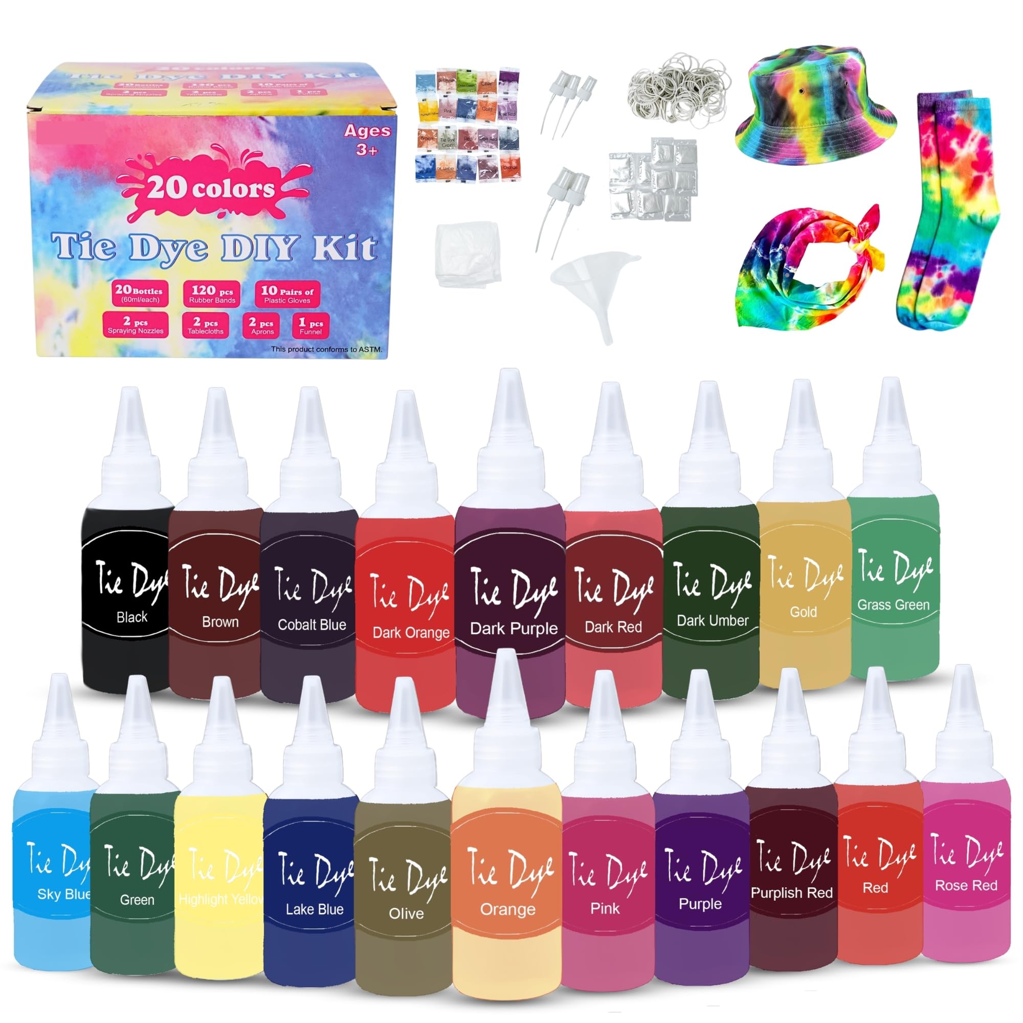 Goodscious Tie Dye Kit 20 Pack