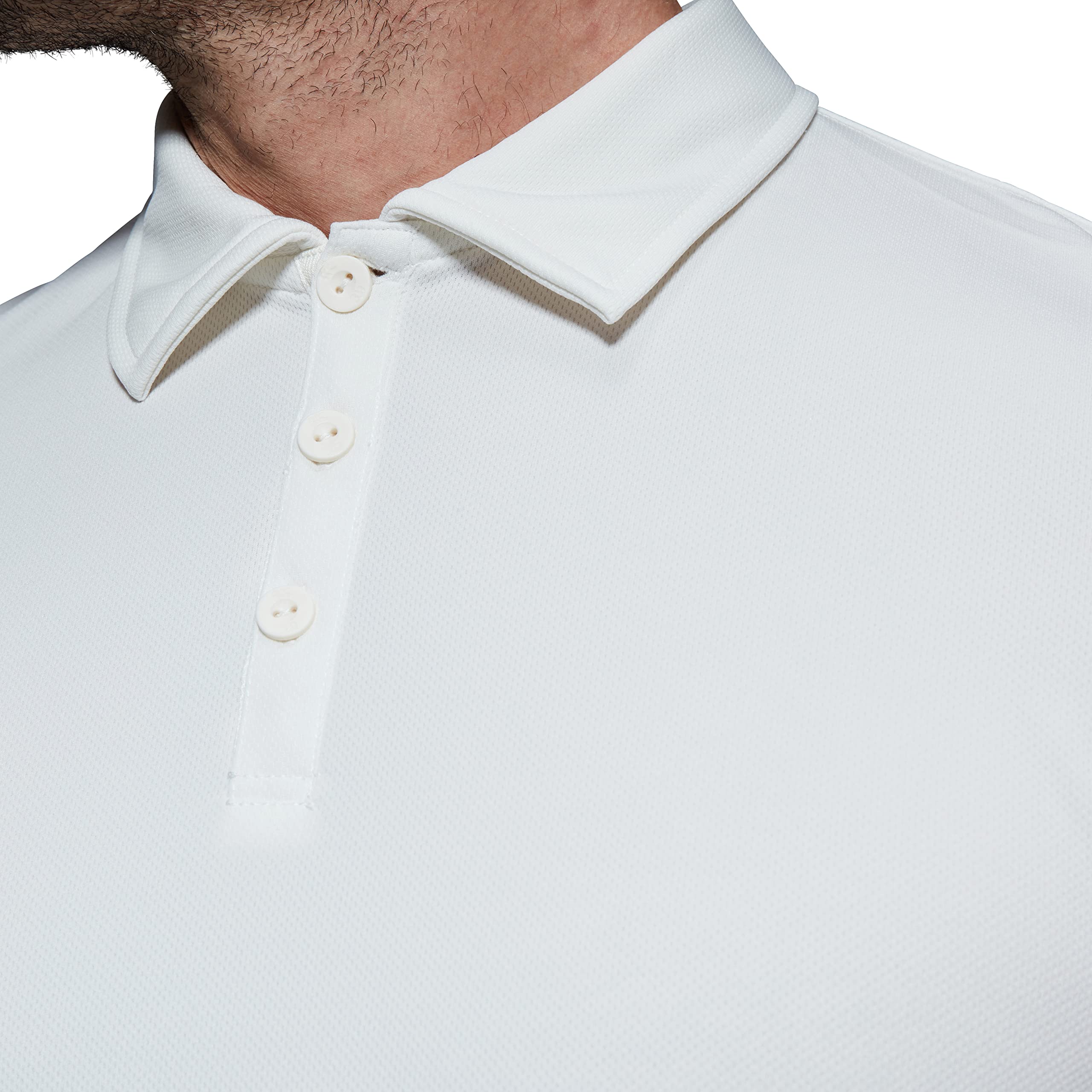 Canterbury Polo Shirt | Cricket Whites | Vapodri Moisture Wicking Camisa de Polo Hombre (Pack de 1)