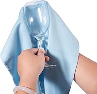 Vista 5 de KLNYOO Paños de limpieza de vidrio de microfibra sin pelusas, sin rayas, limpia rápida y fácilmente ventanas y espejos sin productos químicos, paño