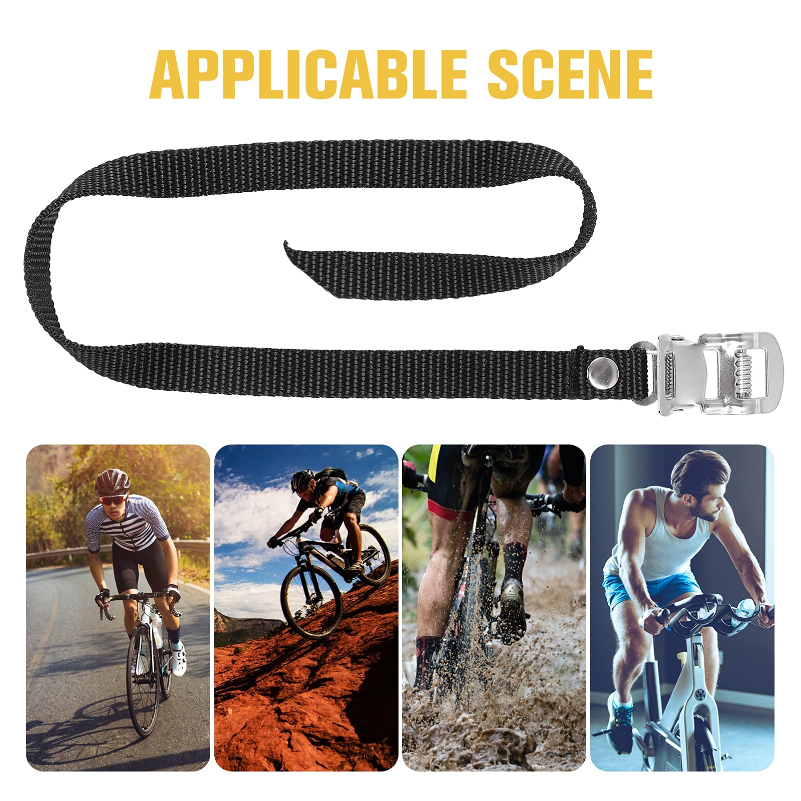 Correas de amarre con trinquete, paquete de 4, correas para portaequipajes, correas de amarre ajustables, cinturones de tensión con liberación rápida, correas para los dedos del pie del pedal de las