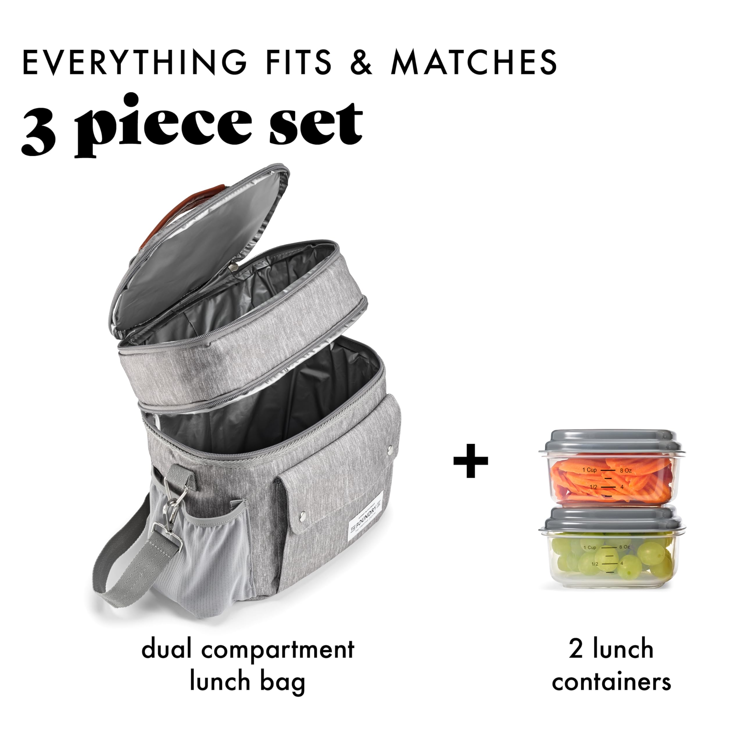 Fit & Fresh Lyon Sac à Déjeuner Moderne Pour Femme, Sac à Déjeuner Isotherme Pour Le