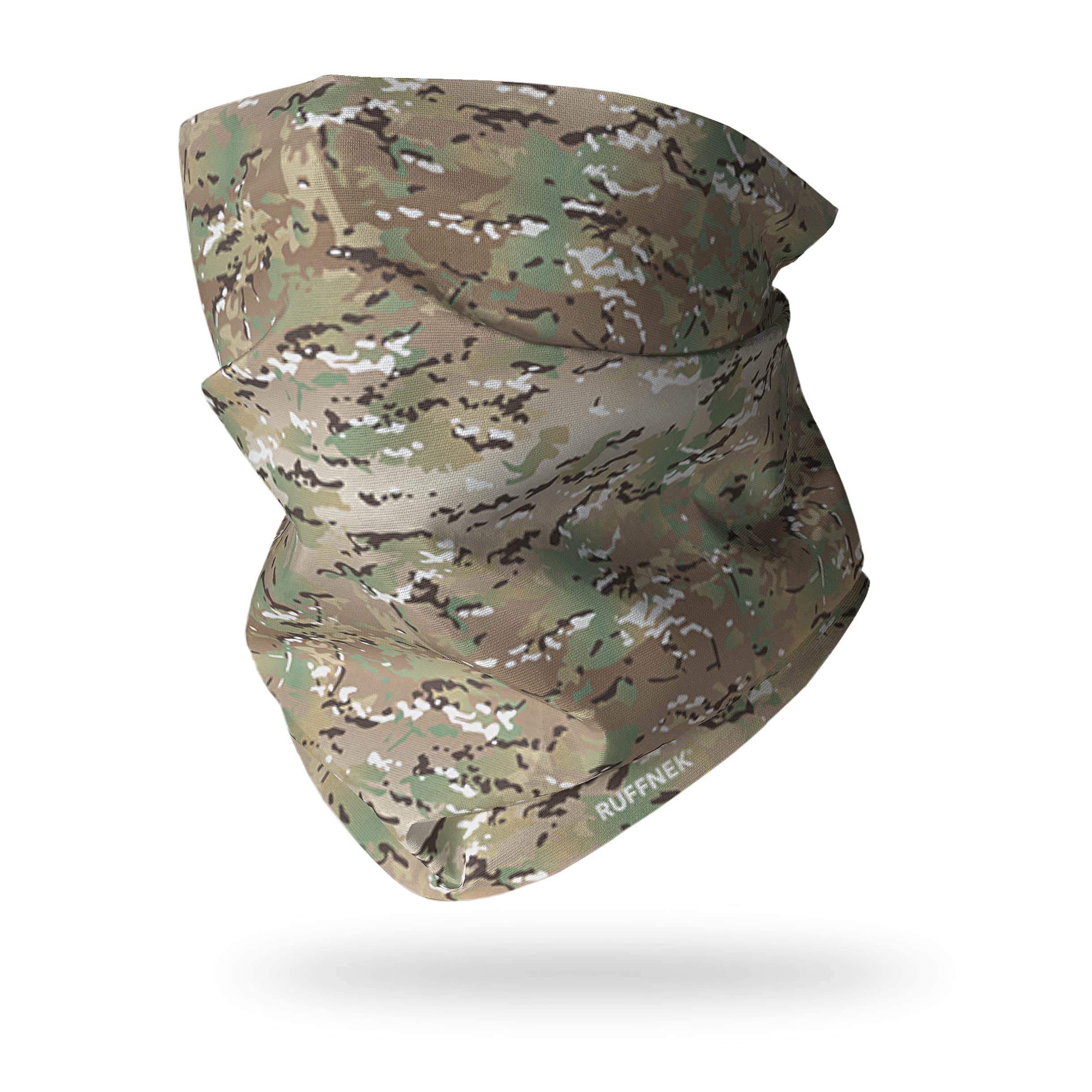 Ruffnek Multi Terrain Pattern (MTP) Camouflage Multifunctional Headwear Neck warmer, Snood Tube, Neck gaiter - Men, Women - One Size