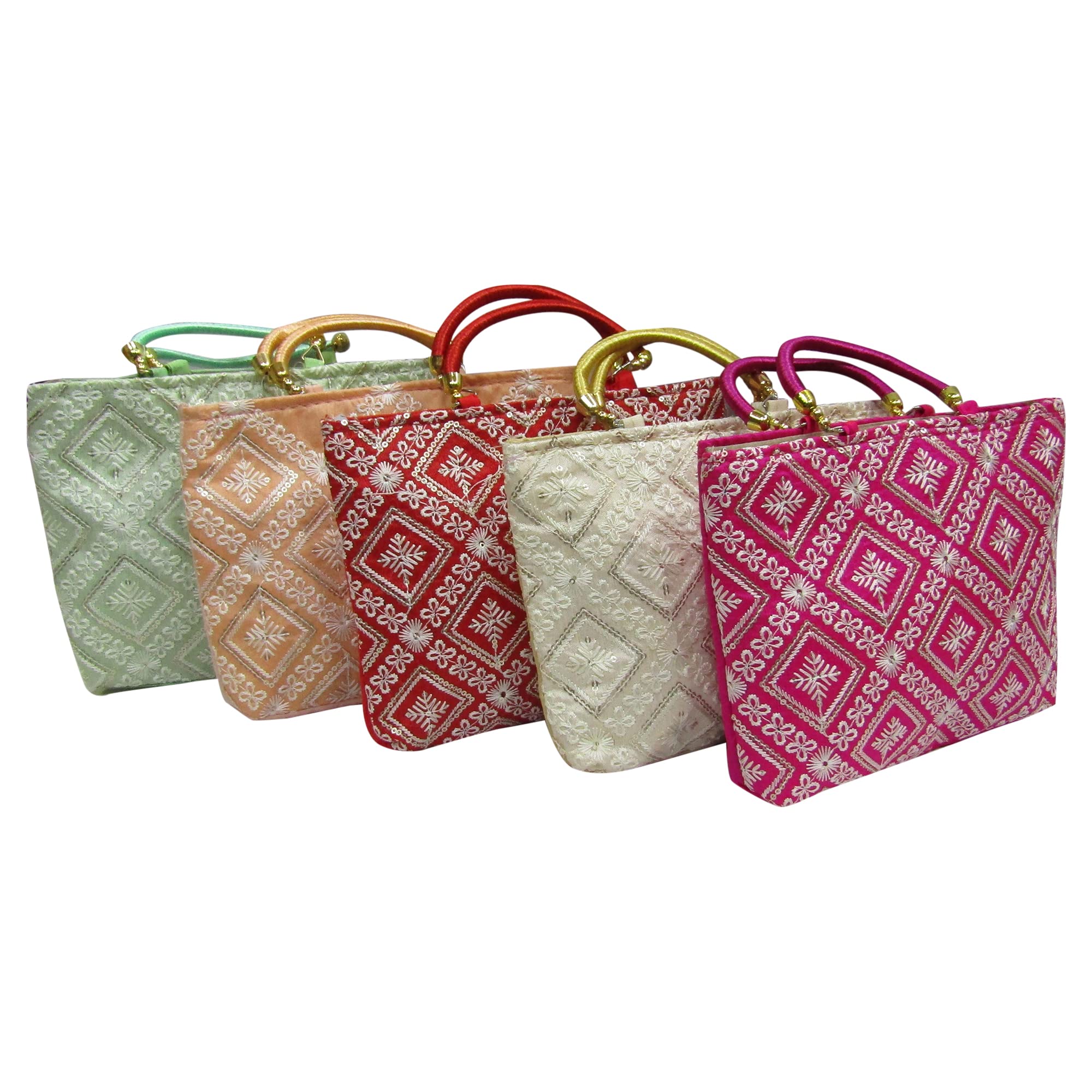 Purple Pink New Lucknowi Potli Bags For Return Gifts For Women Potli Purse for Return Gifts, Mehandi, Potli Pouches for Baby Shower, Ladies, Potli Bags for Gifting Haldi, Wedding (Pack Of 6 Pcs) (B0BR5GQ3Z1) Amazon Price History, Amazon Price Tracker