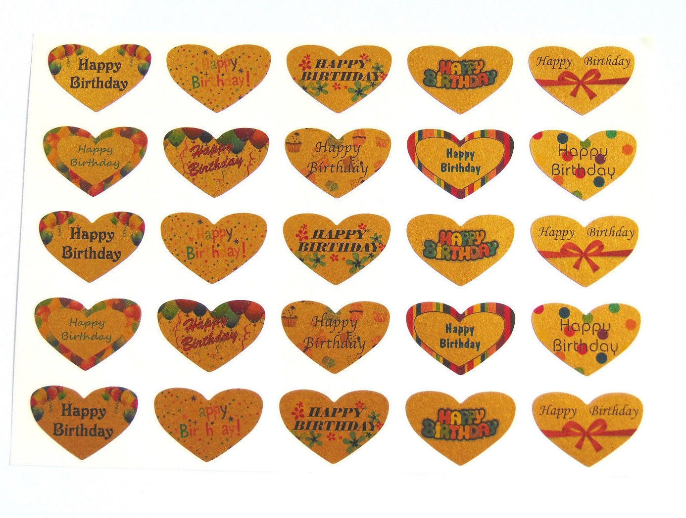 Happy Birthday Aufkleber – 18 Bunte Sticker Für Karten, Umschläge & Deko