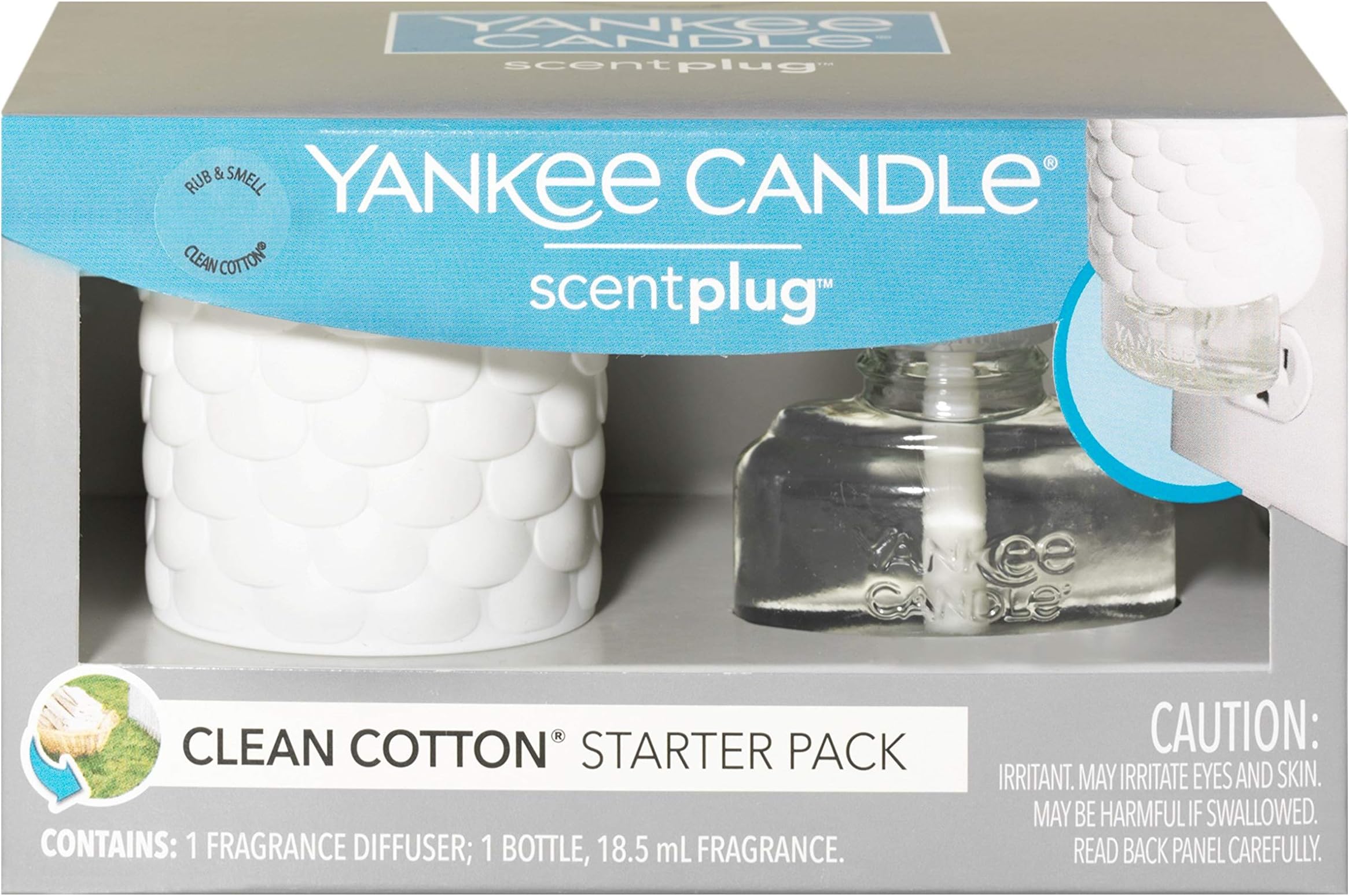 Yankee Candle Clean Cotton ScentPlug Quick Starter Kit Base Unit and Refill