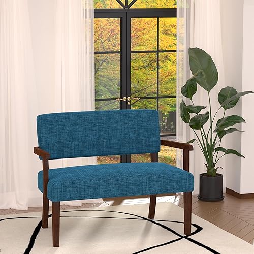 Miniatura 186 de Juego de 2 sillas decorativas con mesa, sillas de sala de estar con asiento suave y reposabrazos para sala de estar, dormitorio, sala de lectura,