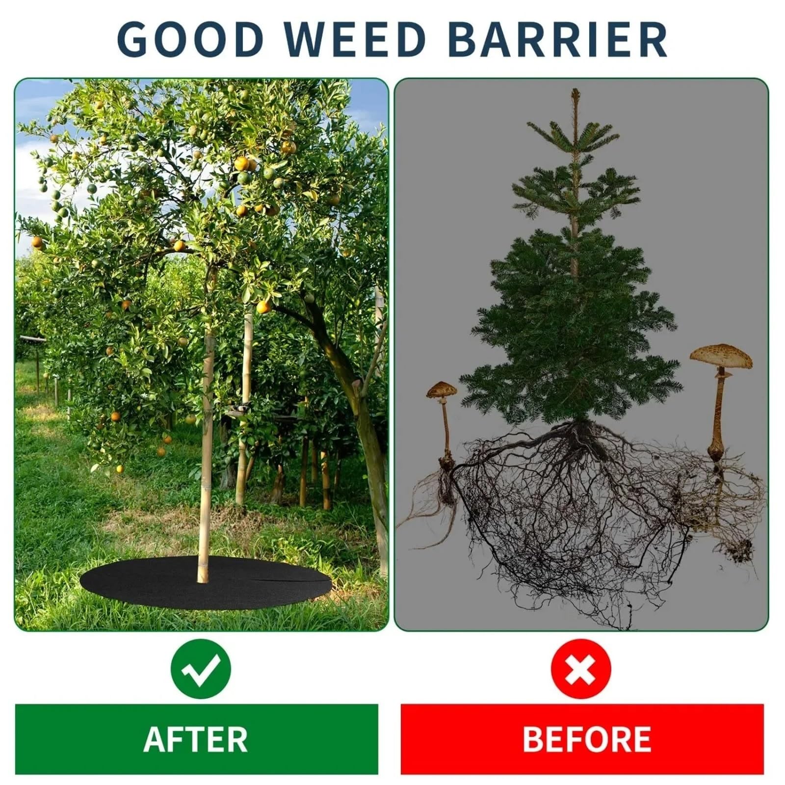 Telo Pacciamatura Anelli di Copertura for Alberi in Tessuto Non, Tappetino Rotondo for barriera Contro Le Erbacce | Tappetino for piante in tessuto barriera contro le erbacce e panno in feltro antierba for attrezzi da giardino(32CM,20pcs)
