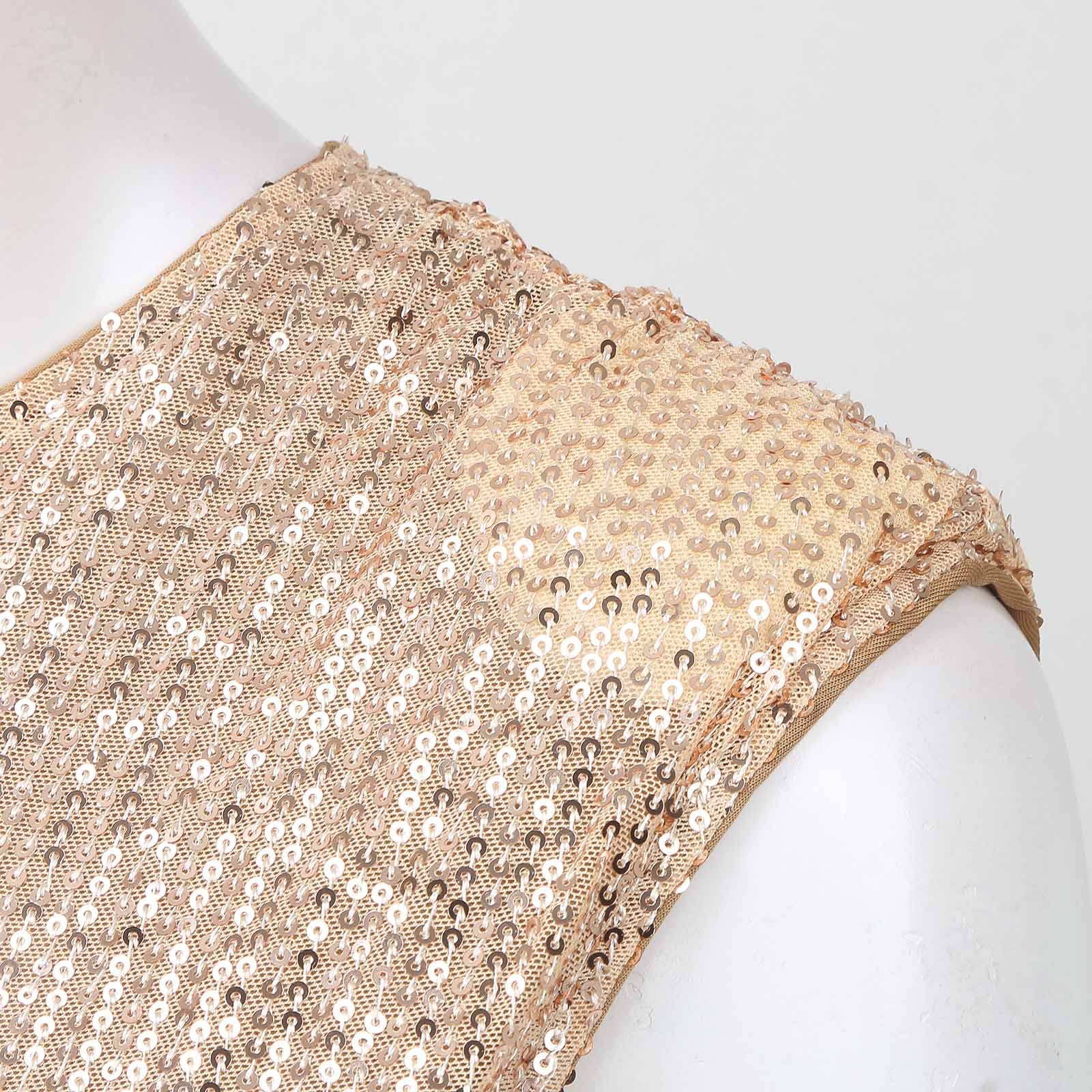 Tuta da donna elegante per matrimonio con glitter, tuta con paillettes, tuta da cocktail party, sexy, senza maniche, vestibilità aderente, salopette
