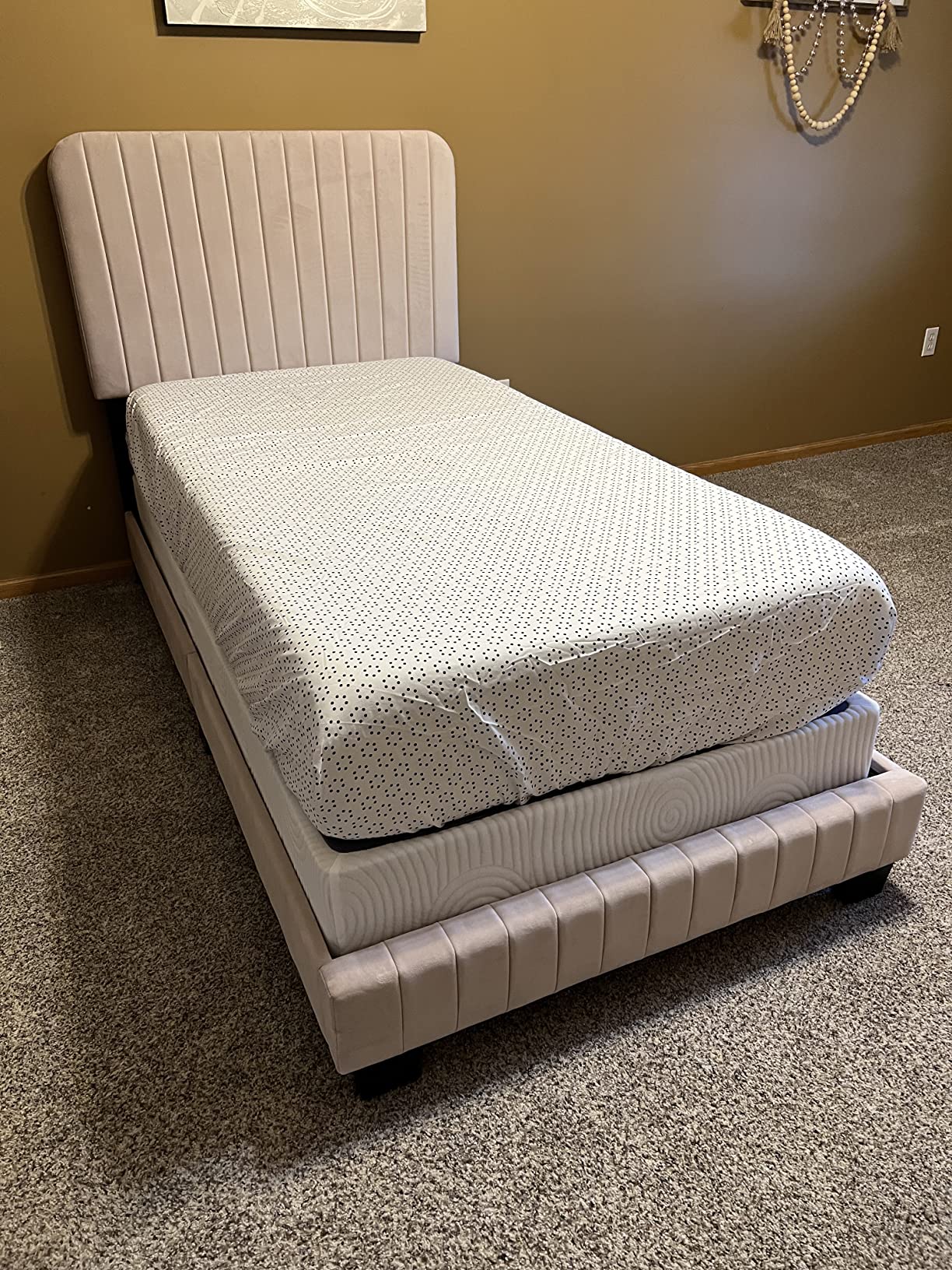 39/mo Finance ZINUS Metal Box Spring with Wood Slats /9 Inch