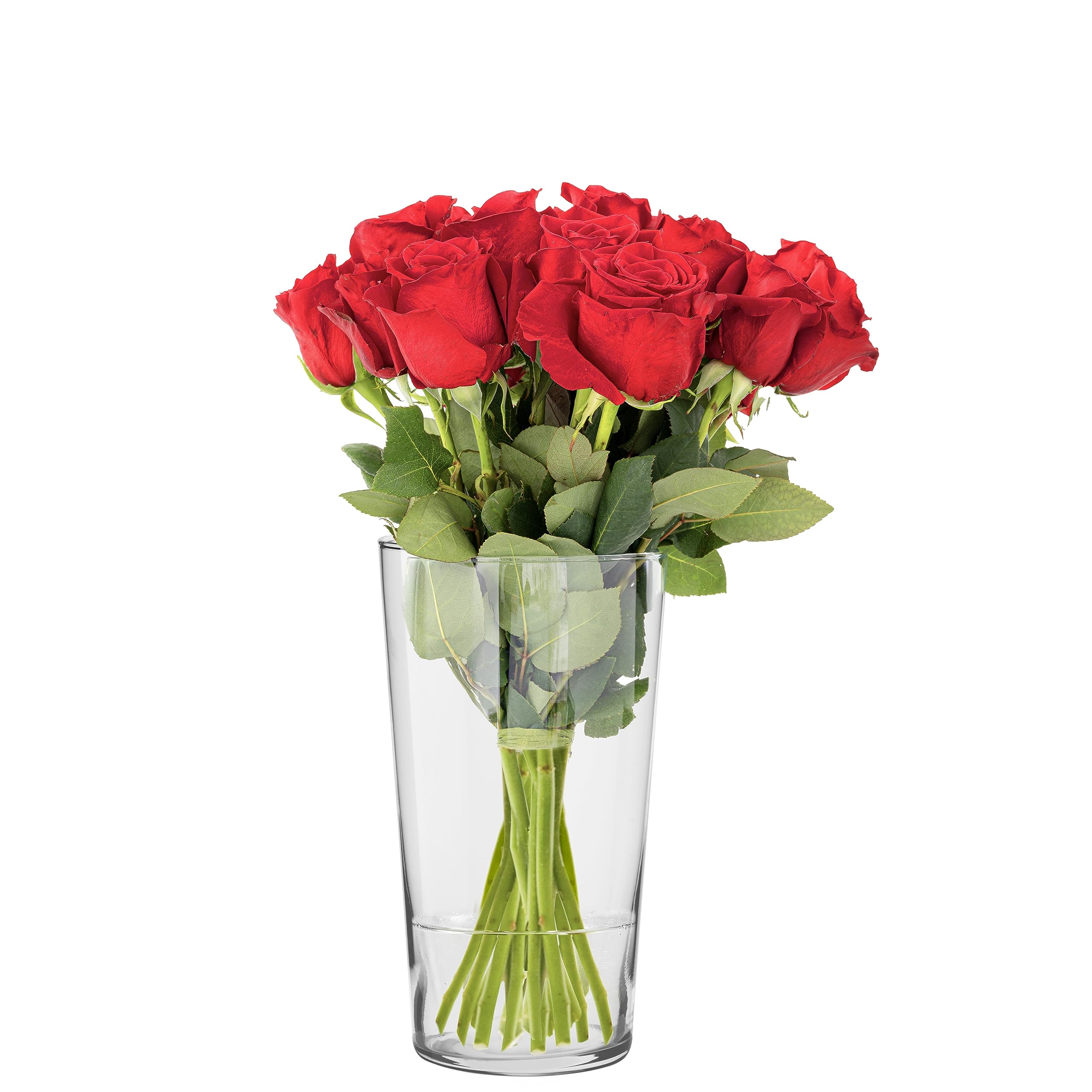 Trend for Home Flower Vases for Living Room H: 25 cm Glass Vases for Flowers Conical Vase Tall Vase for Pampas Grass Round Vase - Image 2