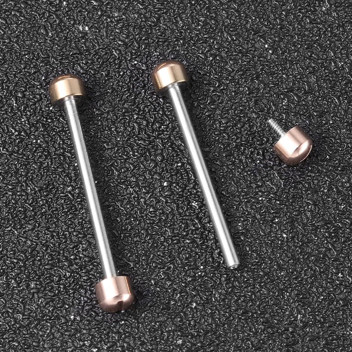 Toddmomy 2 Varillas de Conexión para Correa de Reloj de Metal Tornillo para Reparación Profesional de Relojes, Kit de Herramientas para Relojeros, Diámetro Interior 20mm