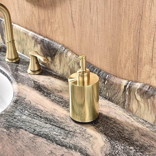 Miniatura 2 de Dispensador de jabón recargable de acero inoxidable, botella de 15 onzas, oro antioxidante, uso de cocina y baño