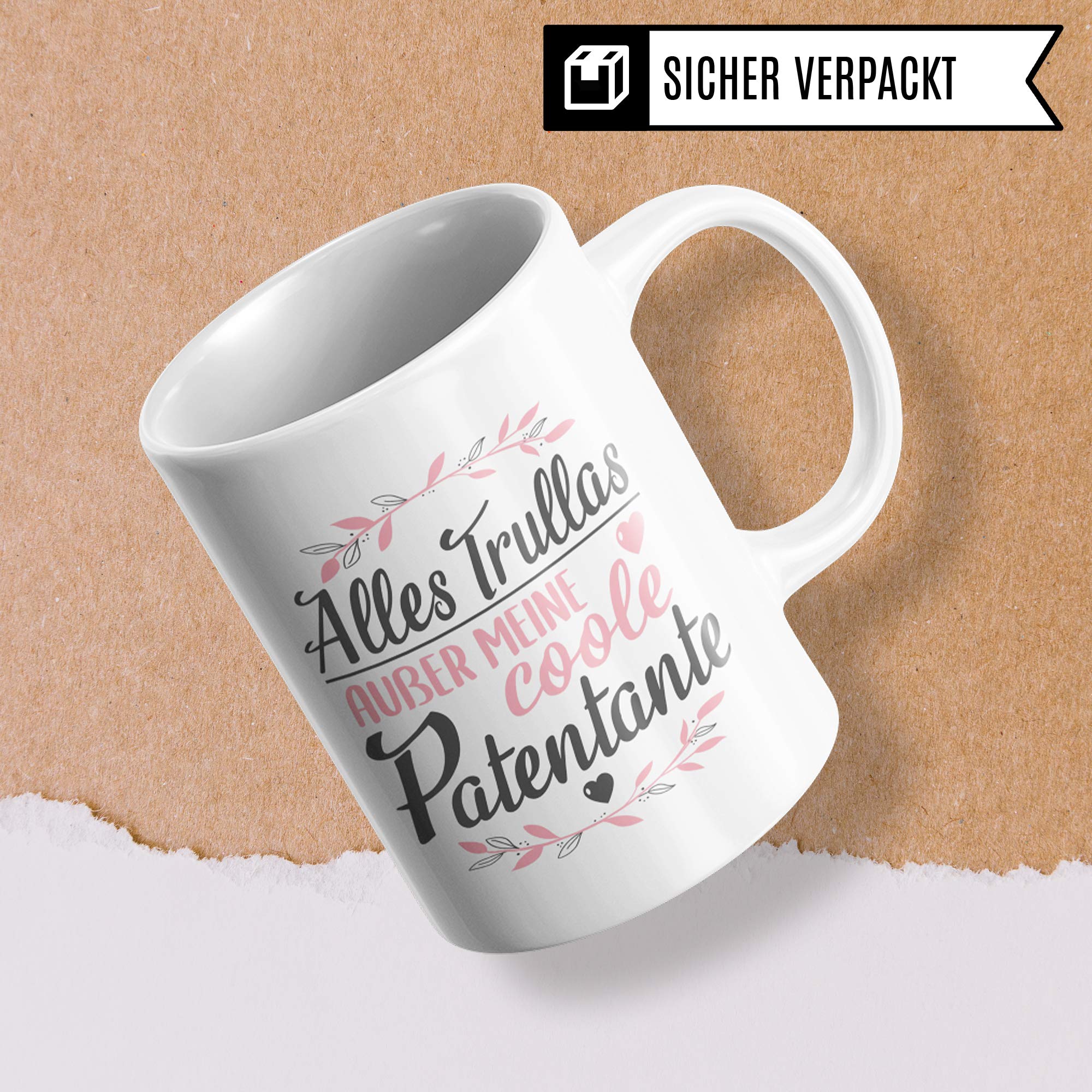 Pagma Druck Patentante Tasse, Bedruckt Mit Spruch, Spülmaschinenfest, 330 Ml, Beidseitig Bedruckt, Aus Bayern