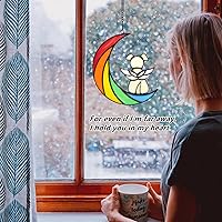 Vista 7 de Regalos conmemorativos para perros con diseño de puente de arco iris, vitrales, recuerdos de condolencias y recuerdos, alas de ángel, regalos