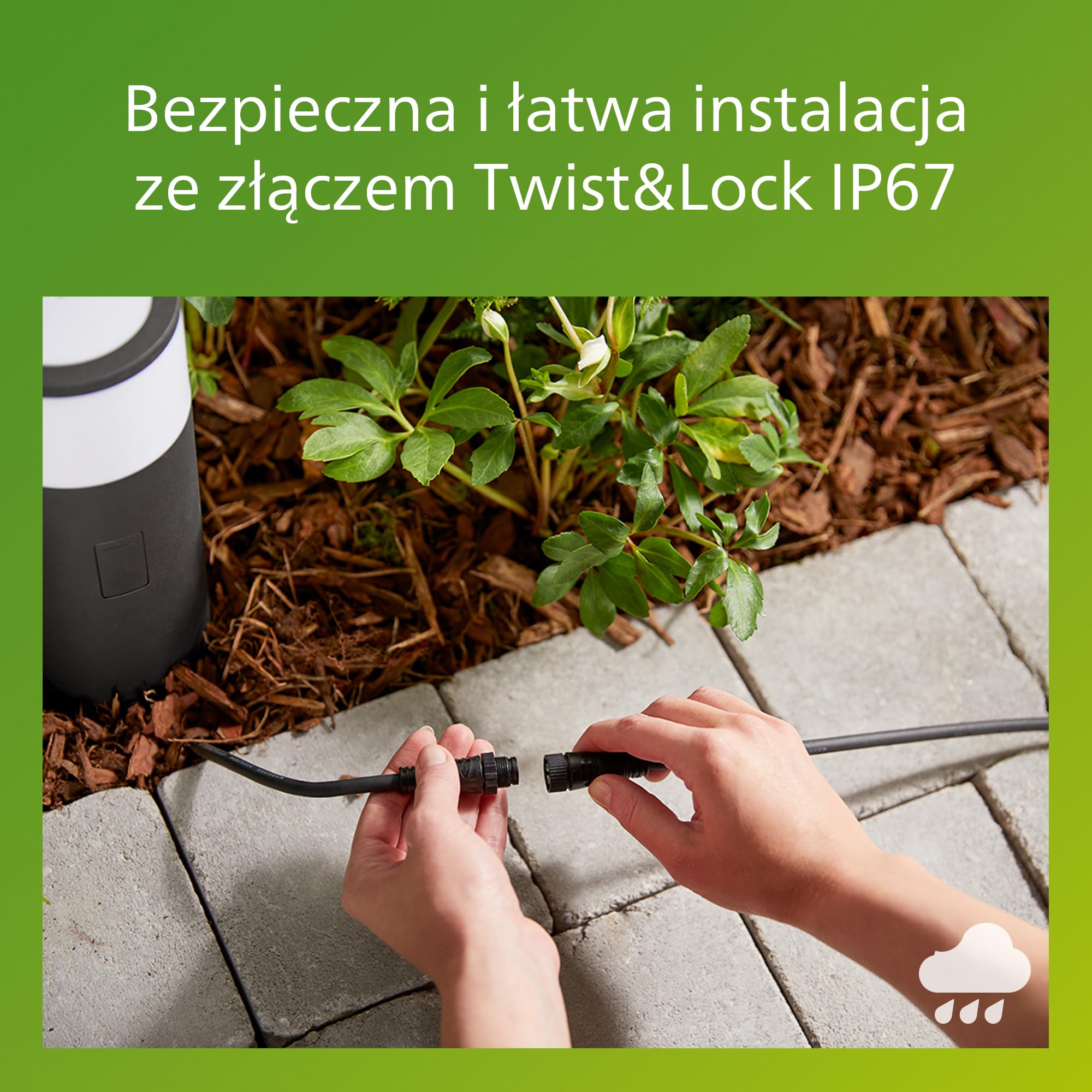 Philips Zestaw Niskonapięciowego Oświetlenia Ścieżek Zewnętrznych Philips Purex Gardenlink, 3 x 1.5W, Czarny, 24V, Wodoodporność Ip67