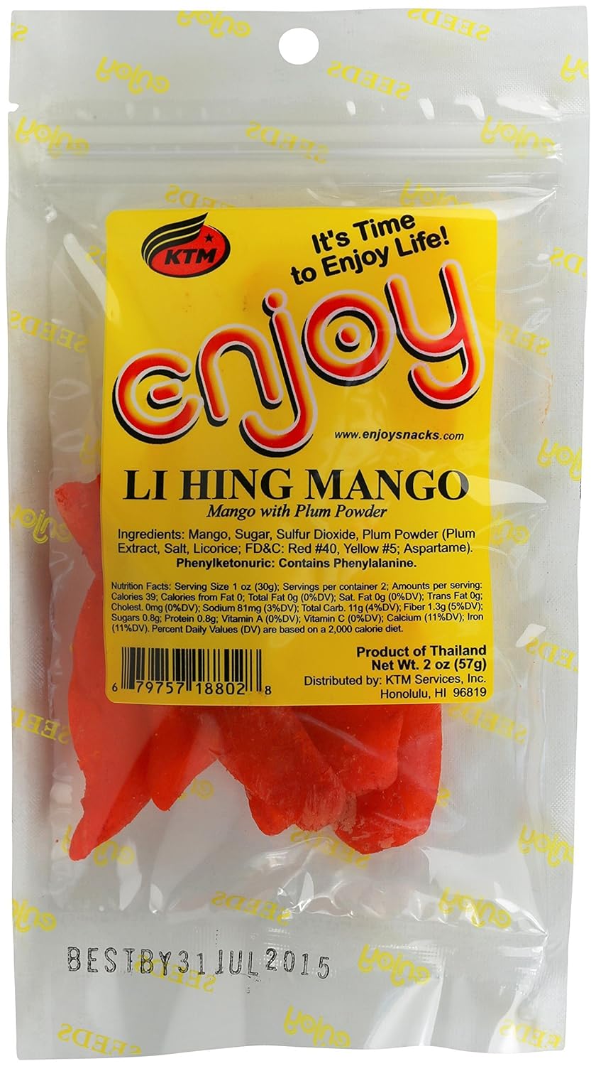 Enjoy Li Hing Mango (6 Packages)