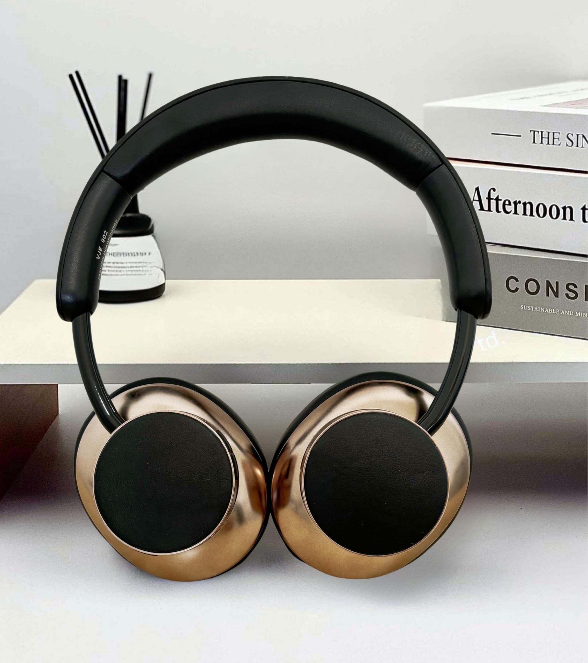 ND NEXT DESTINATION - 902 Cuffie sovraurali a fascia, Cuffie Bluetooth 5.3 senza fili, con Bass Potente e Audio Crystal, con Batteria Durevole