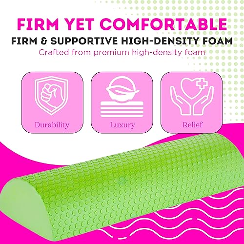 Miniatura 6 de BBL - Almohada de asiento de inodoro, rodillo de espuma de alta densidad multiusos, asiento de inodoro brasileño con levantamiento de glúteos,