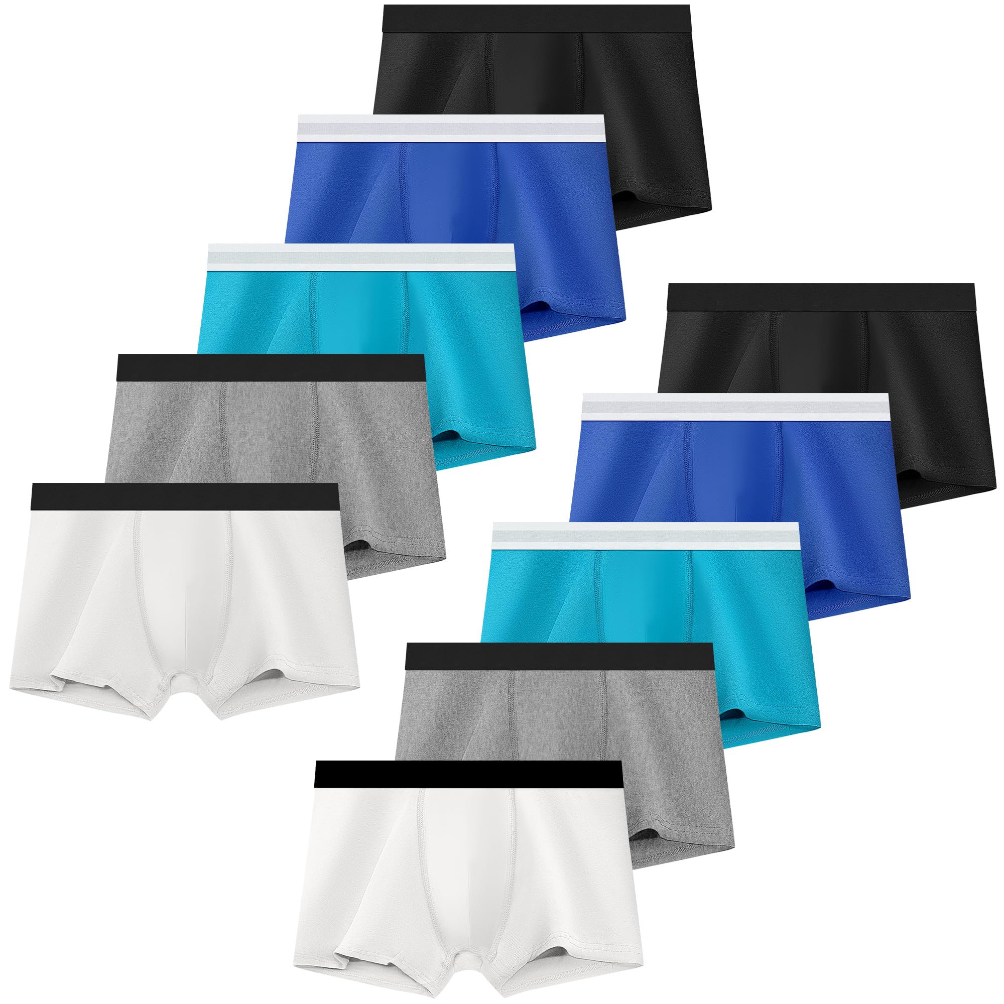 Desanlapi Confezione da 10 Boxer da Bambino in Cotone Multicolore 134-140