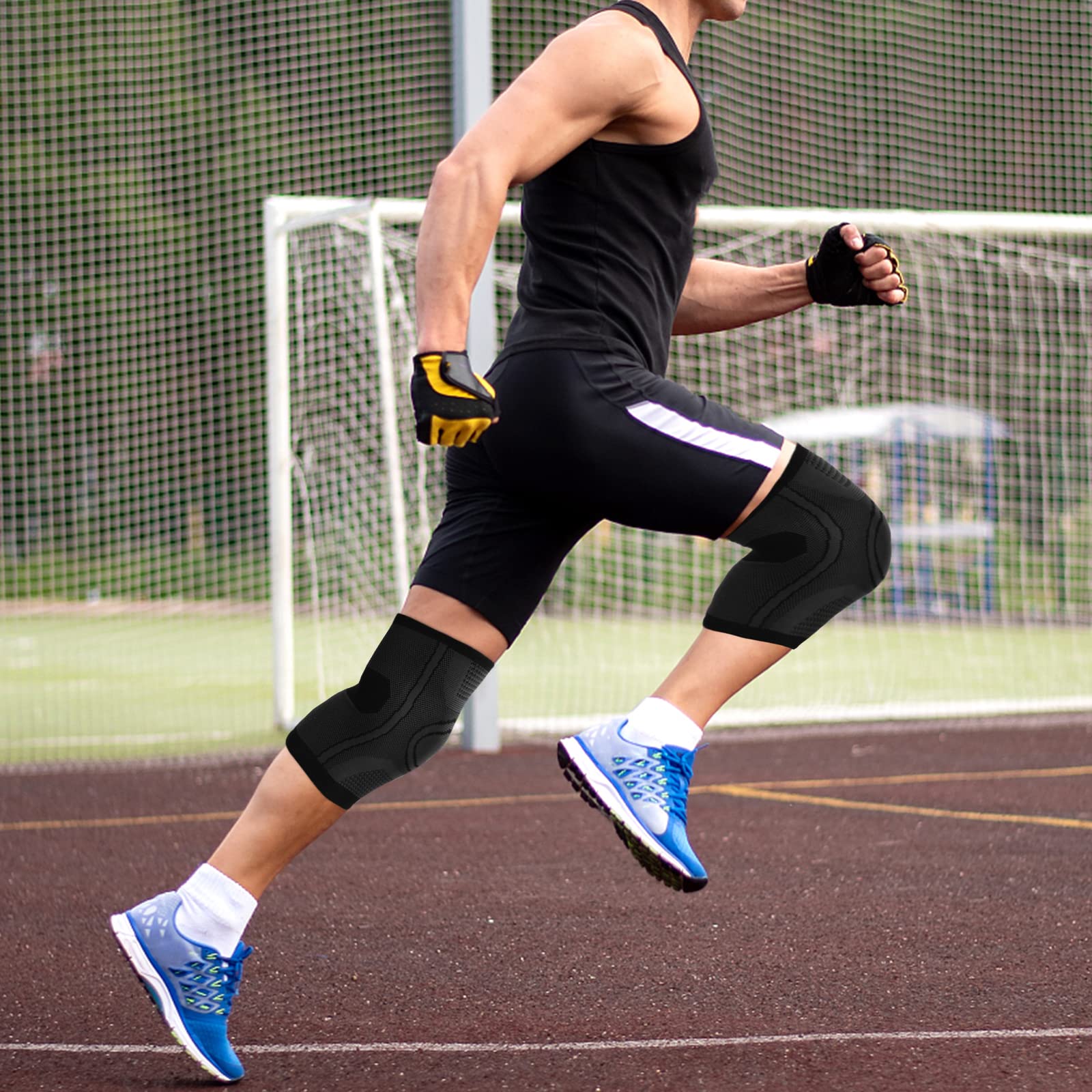 Tutore Ginocchio Elastici 2 Pezzi - Fascia Compressione Per Sport E Artrite - Foto 13