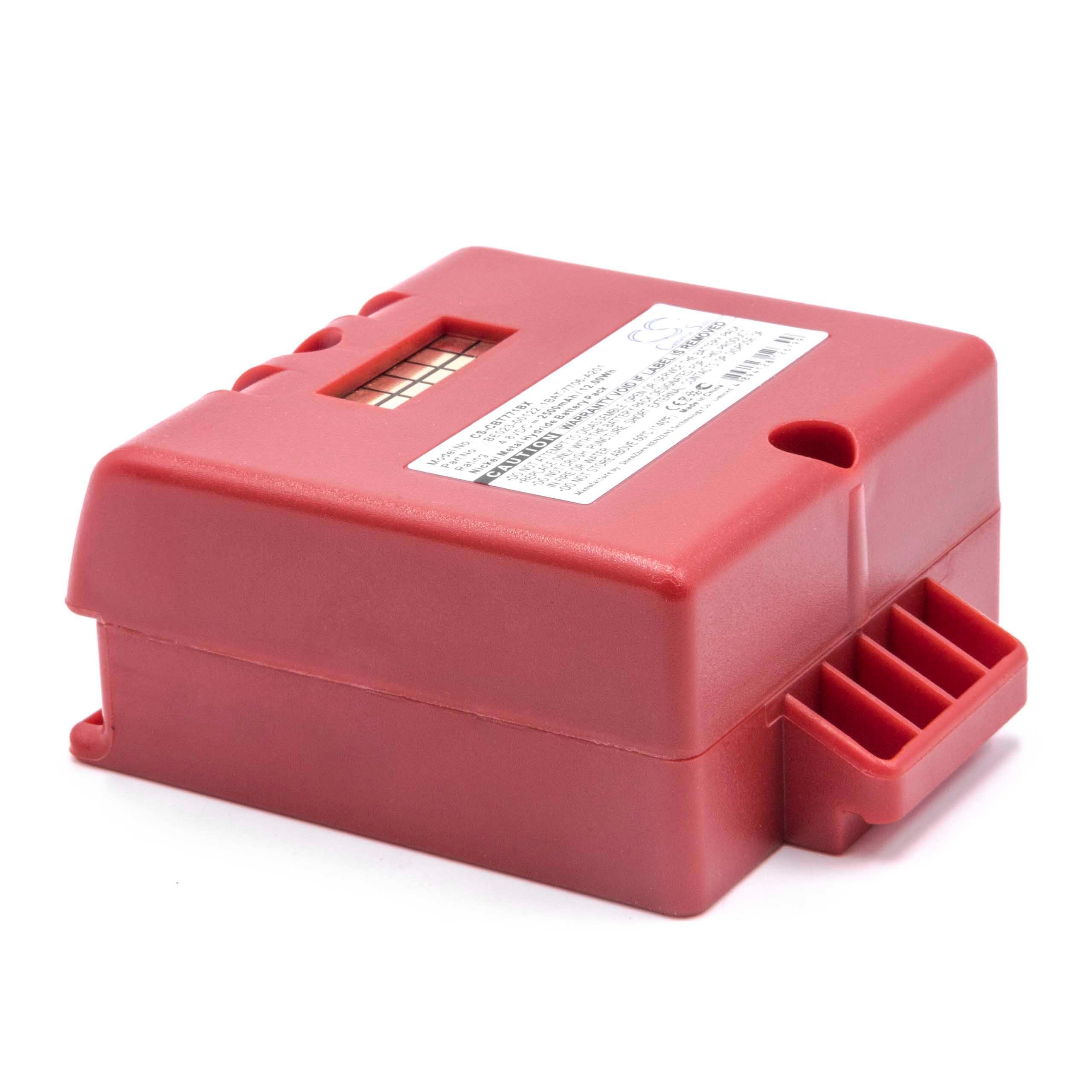 vhbw NiMH Batterie 2500mAh (4.8V) Rouge pour télécommande pour Grue Remote Control comme Cattron-Theimeg BE023-00122
