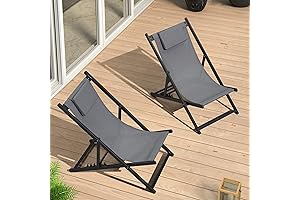 Coleman Comfort Swing Patio Chair Set of 2, Grey