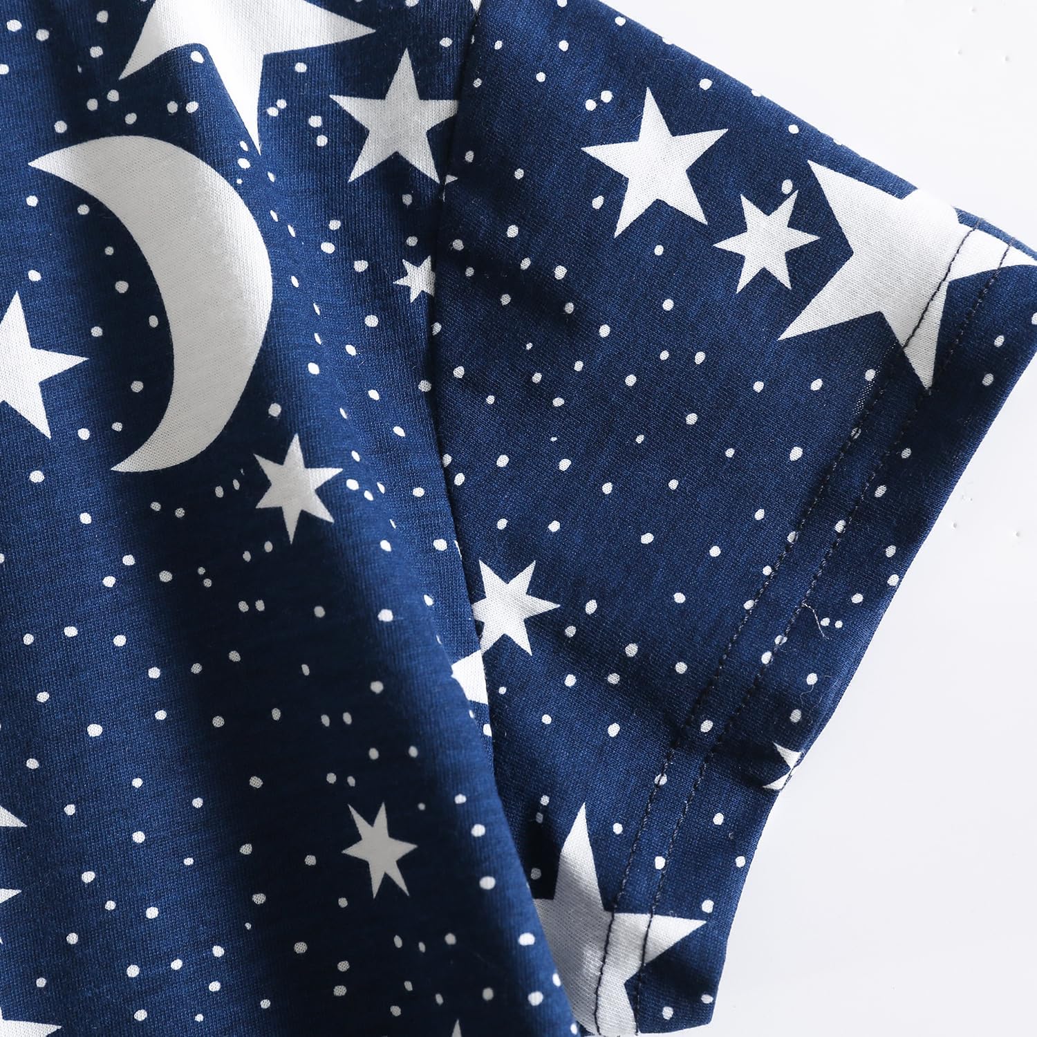 PNAEONG Women's Pajamas Set, Cotton Short Sleeve Sleepwear Pjs Sets S-3XL - Image 4