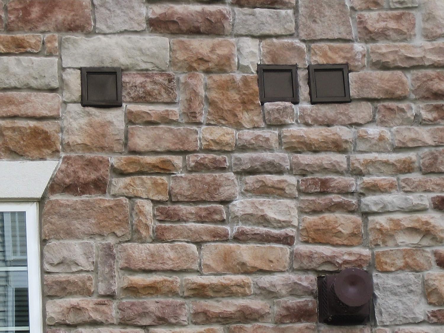 1-DWV4B - 4" Brown Powder Coated Metal Dryer Wall Vent - Painted Wall Cap