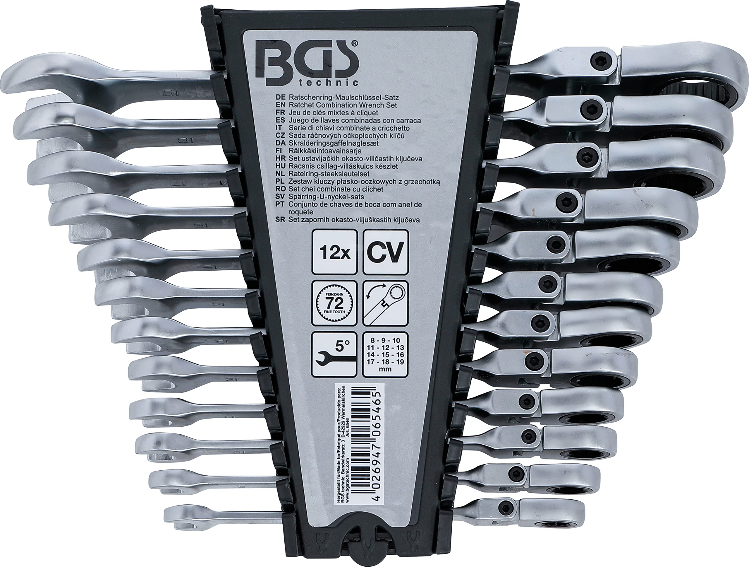 BGS 6546, Silver, abwinkelbar | SW 8 - 19 mm - Image 2