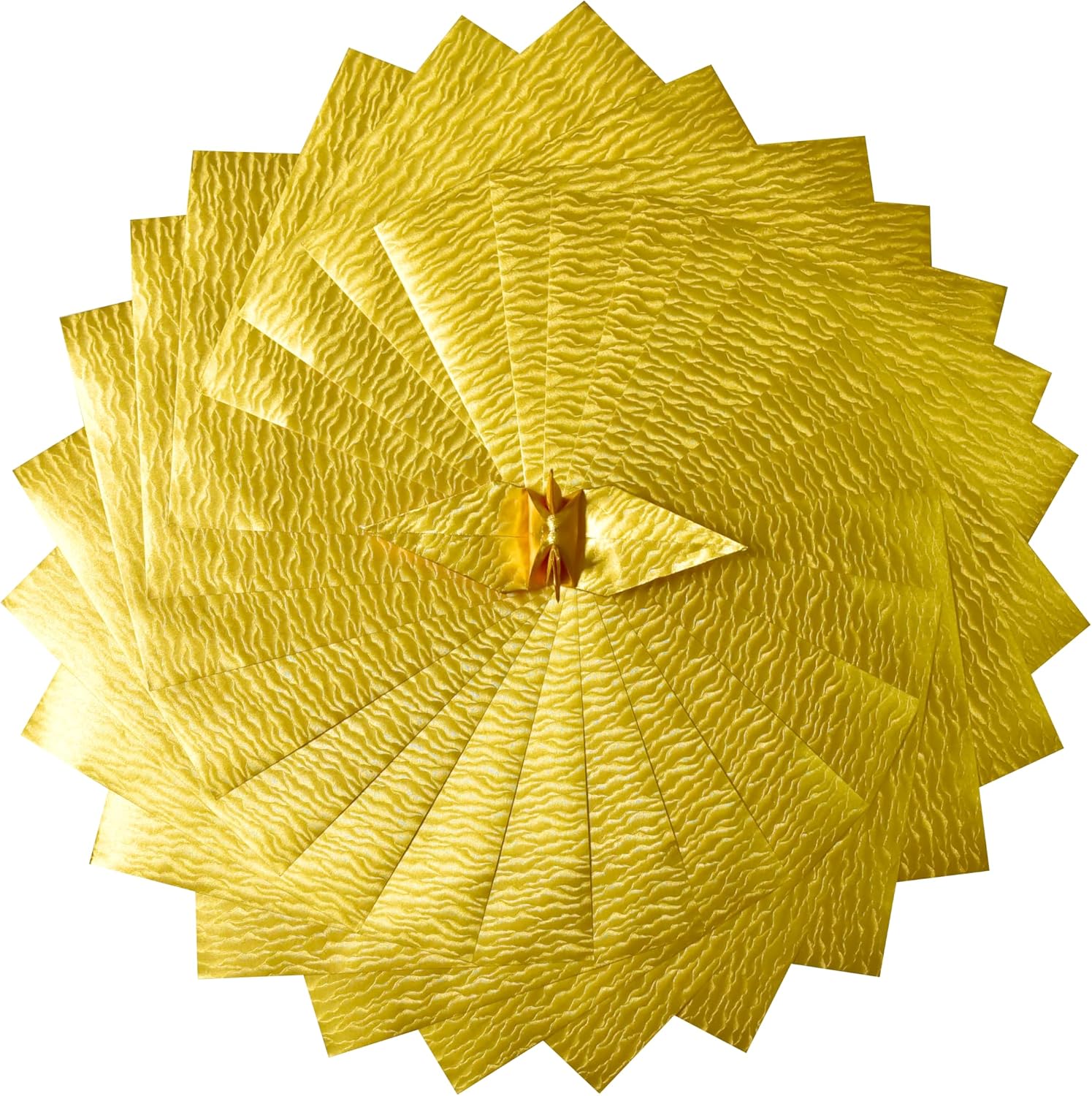 50 Origami paper sheets paper pack Gold Origami paper cranes 6x6 inches for Folding paper, Origami cranes, origami decoration, cardstock (50-GOLD-ROSE)
