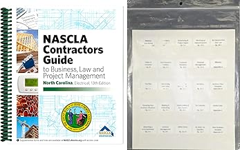 Book and Tabs - NASCLA Contractors Guide to Business, Law and Project Management, North Carolina Electrical, 13th Edition