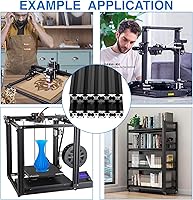Vista 6 de Extrusión de aluminio 2020 V, 4 piezas de 17.717 in estándar europeo anodizado extrusión de perfil de aluminio extruido riel lineal para impresora