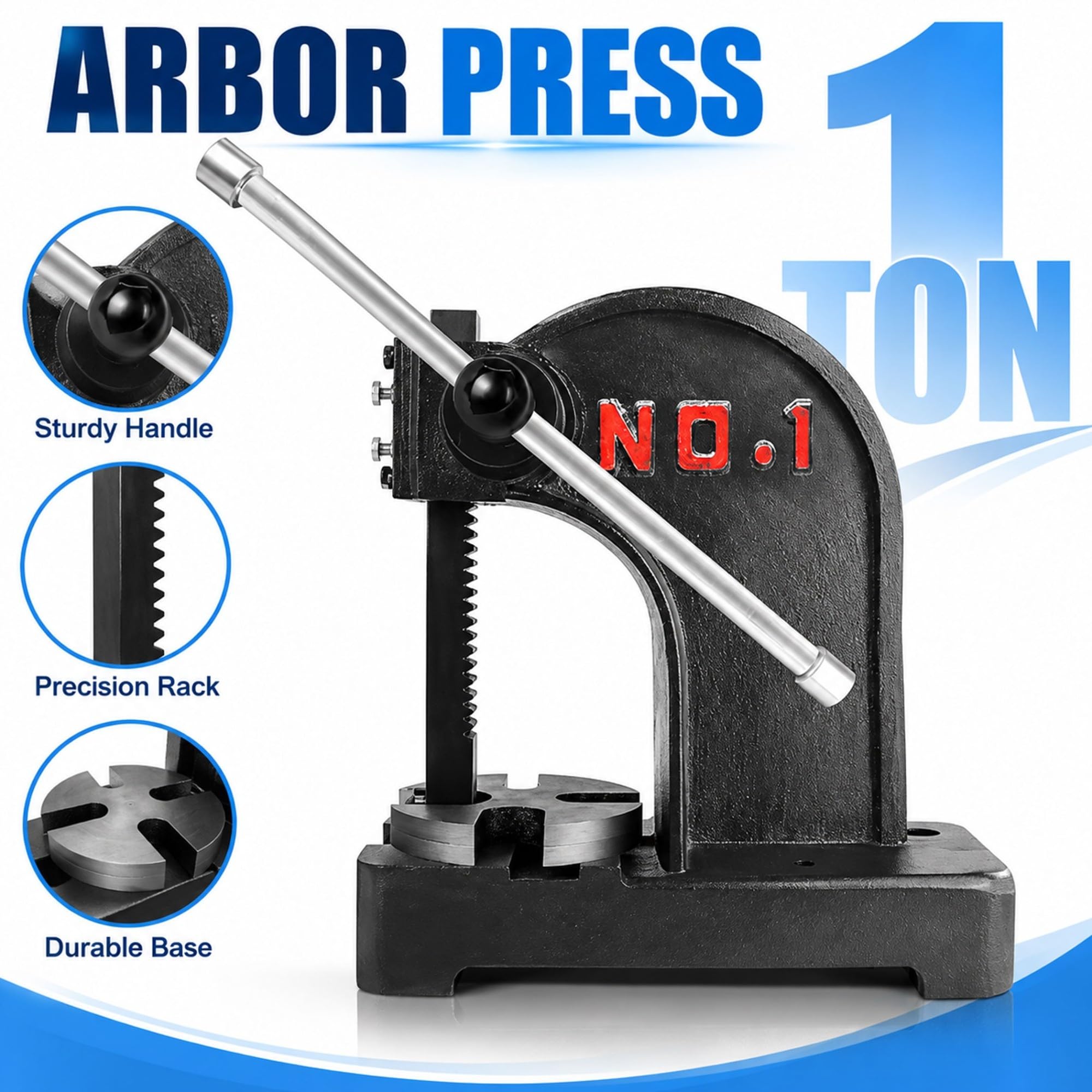Pressa for albero a cricchetto da 1 tonnellata, strumento manuale formatura