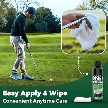 Golf Club Polish - Golf Groove Cleaner,Golf Club Clean, golf club cleaning kit,golf iron cleaner,golf club cleaner kit Golf Club Polish Poling kit Cleaner Scratch Remover Metal Polish Compound