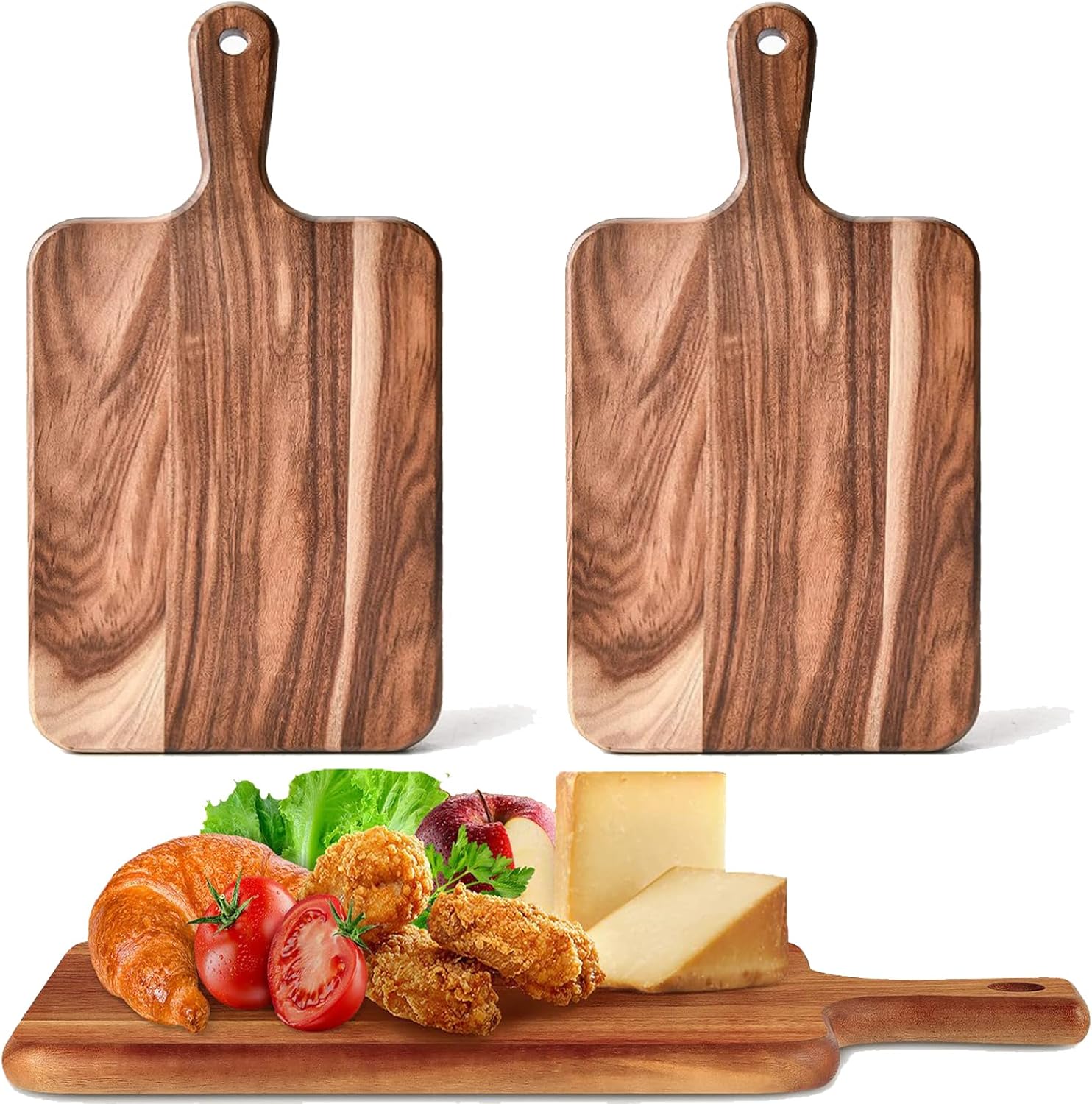 Acacia Wood Cutting Board13.7x7Inch Charcuterie Cheese