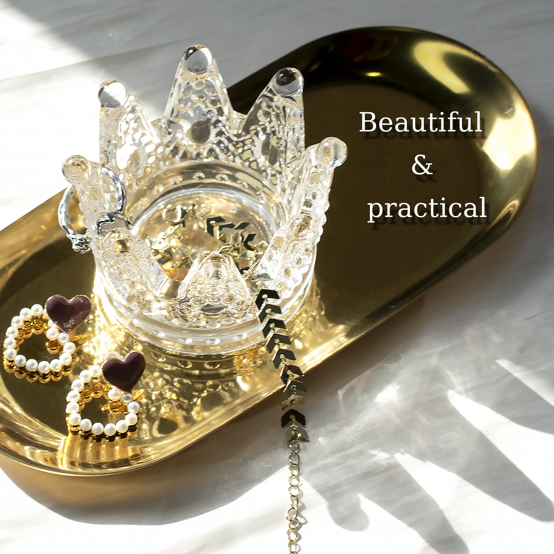 12 Stück Teelichthalter Krone Design - Kristall Glas Halter Für Romantische Atmosphäre