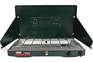 Coleman Matchlight 10,000 BTU 2-Burner Propane Camp Stove: Compact and Portable Cooking