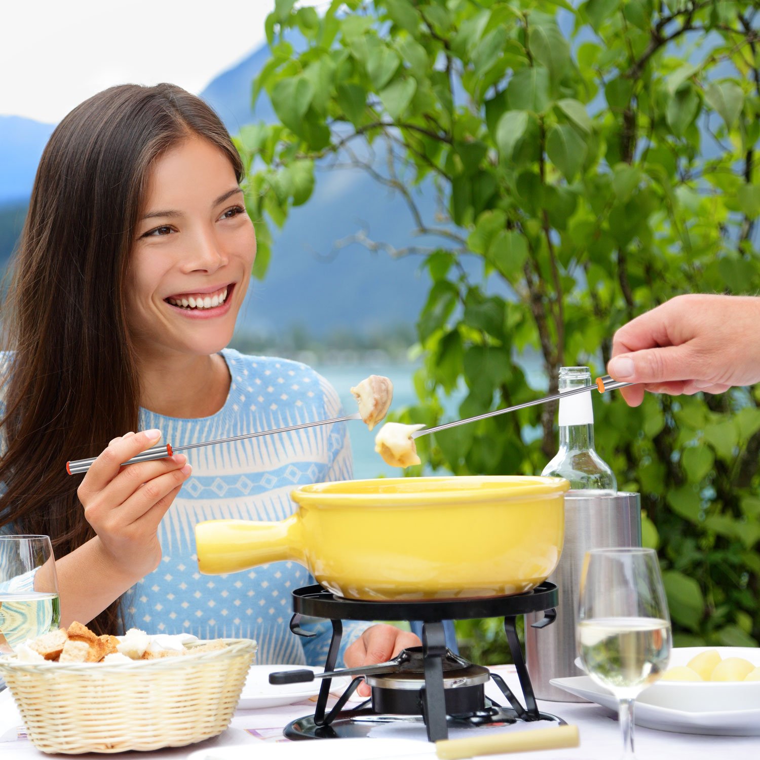 24 Forchette Per Fonduta In Acciaio - Resistente Al Calore Per Cioccolato, Formaggio E Marshmallows - Foto 7