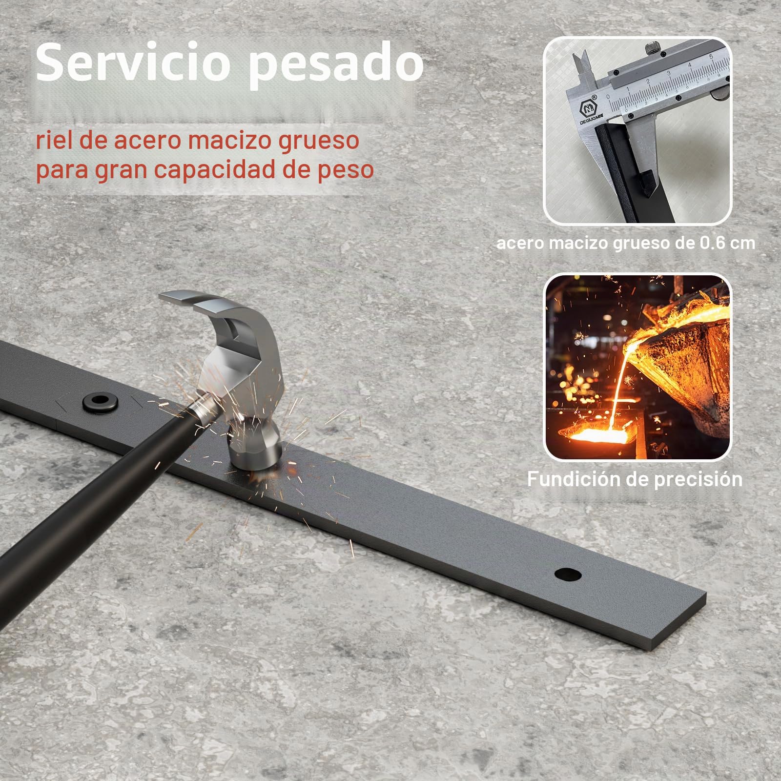CCJH Kit de herrajes para puerta corredera de granero plegable de 100 cm para 2 puertas plegables (sin puerta)
