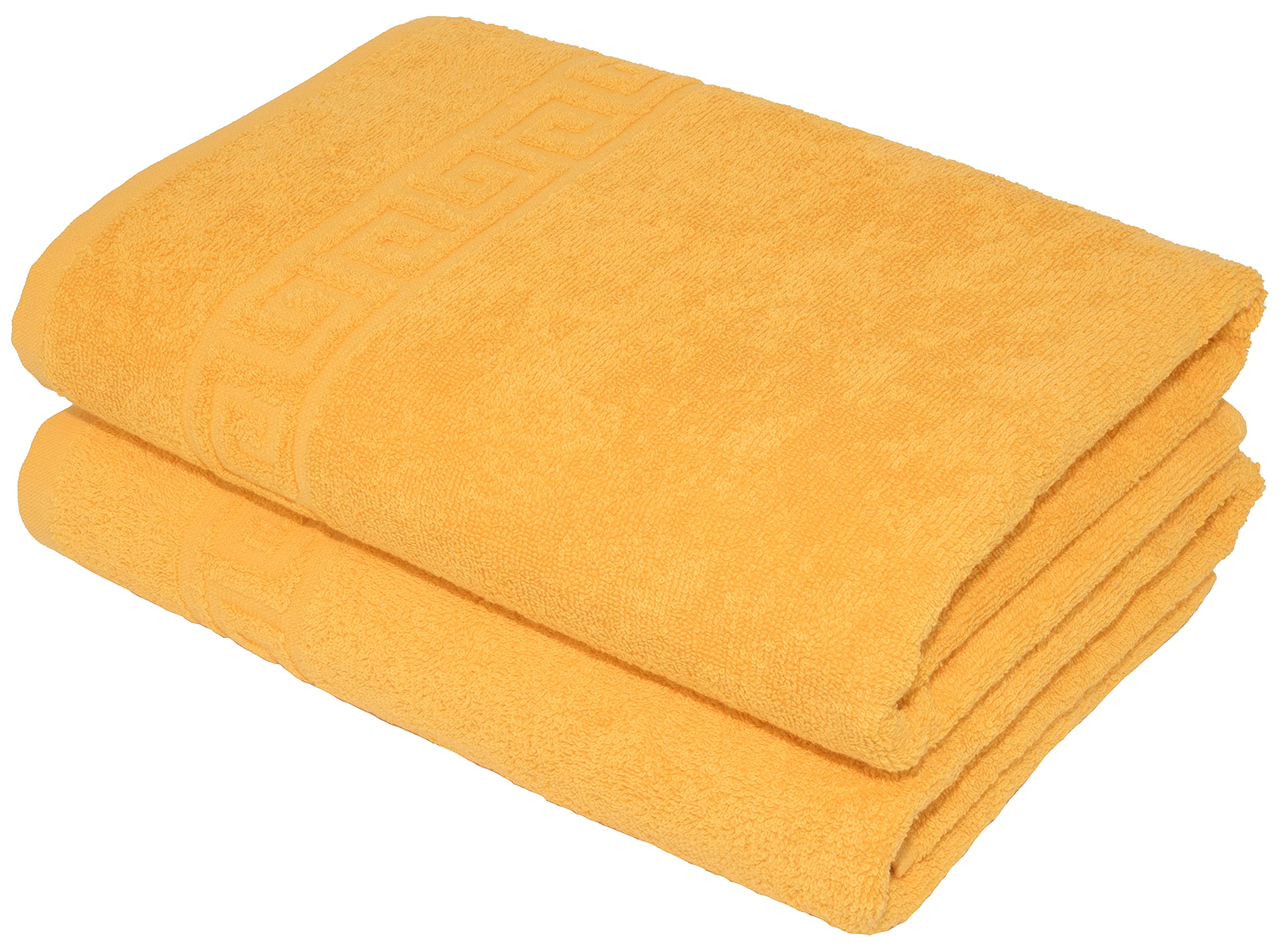 LIGHT TURQUOISE 2 X BATH TOWELS SET, 70X140 LARGE SIZE 100% NATURAL COTTON 500 GSM THICK ABSORBENT TOWEL, HOTEL QUALITY RINGSPUN — view 77