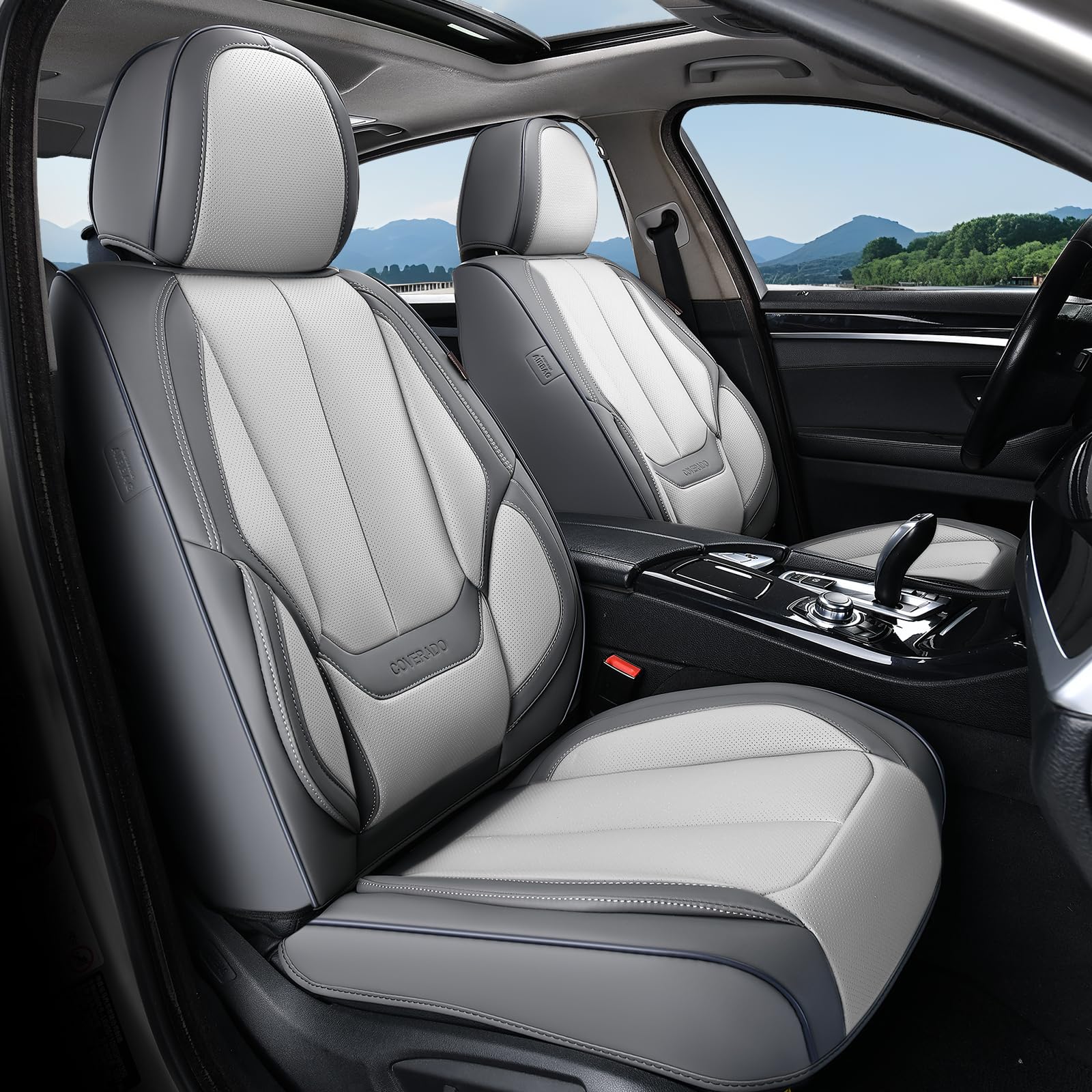 Coverado Seat Covers, Car Seat Covers Front Seats, Car Seat Cover, Car Seat Protector Waterproof, Car Seat Cushion Nappa Leather, Seat Covers Carseat